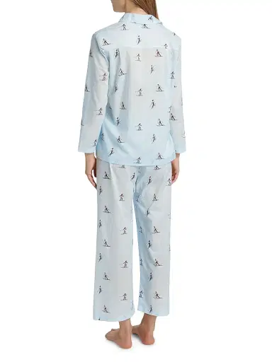 Pour Les Femmes Women's Cross Country Skiers Long-Sleeve Pajamas - Cross Country Skiers - Size Large | Thumbnail 5 Pour Les Femmes Women's Cross Country Skiers Long-Sleeve Pajamas - Cross Country Skiers - Size Large | Thumbnail 5