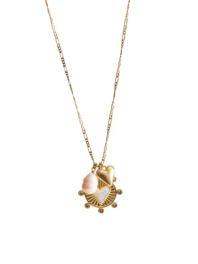 Women's Bacchus 14K-Gold-Plated, Freshwater Pearl & Mother-Of-Pearl Charm Necklace - Gold