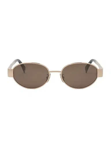 Celine Men's Triomphe 54MM Oval Sunglasses - Rose Gold Brown | Thumbnail 2 Celine Men's Triomphe 54MM Oval Sunglasses - Rose Gold Brown | Thumbnail 2
