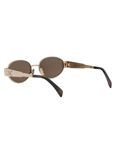 Celine Men's Triomphe 54MM Oval Sunglasses - Rose Gold Brown | Thumbnail 4 Celine Men's Triomphe 54MM Oval Sunglasses - Rose Gold Brown | Thumbnail 4