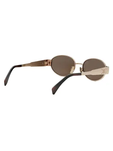 Celine Men's Triomphe 54MM Oval Sunglasses - Rose Gold Brown | Thumbnail 6 Celine Men's Triomphe 54MM Oval Sunglasses - Rose Gold Brown | Thumbnail 6