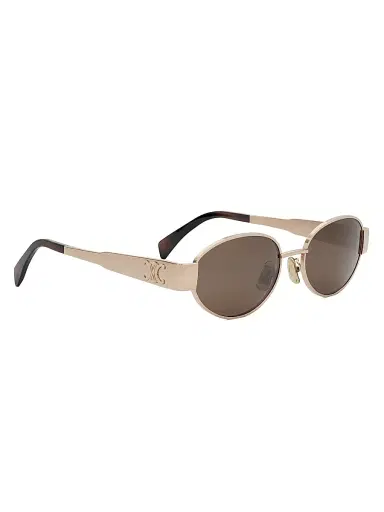 Celine Men's Triomphe 54MM Oval Sunglasses - Rose Gold Brown | Thumbnail 8 Celine Men's Triomphe 54MM Oval Sunglasses - Rose Gold Brown | Thumbnail 8