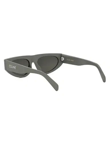 CELINE Men's Monochroms 55mm Geometric Sunglasses - Light Green Smoke | Thumbnail 4 CELINE Men's Monochroms 55mm Geometric Sunglasses - Light Green Smoke | Thumbnail 4