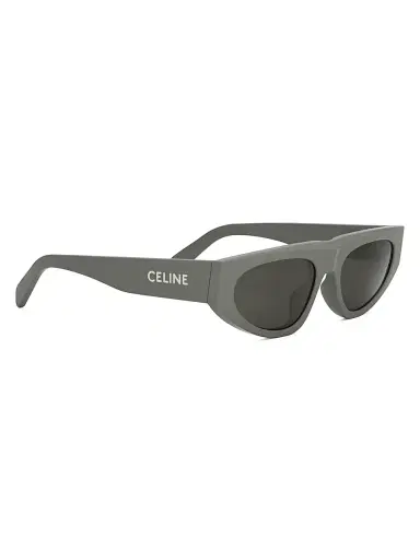 CELINE Men's Monochroms 55mm Geometric Sunglasses - Light Green Smoke | Thumbnail 8 CELINE Men's Monochroms 55mm Geometric Sunglasses - Light Green Smoke | Thumbnail 8
