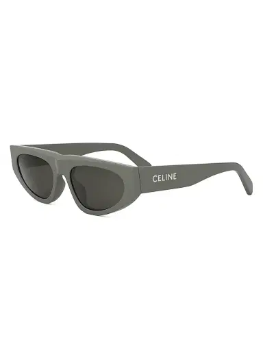 CELINE Men's Monochroms 55mm Geometric Sunglasses - Light Green Smoke | Thumbnail 1 CELINE Men's Monochroms 55mm Geometric Sunglasses - Light Green Smoke | Thumbnail 1