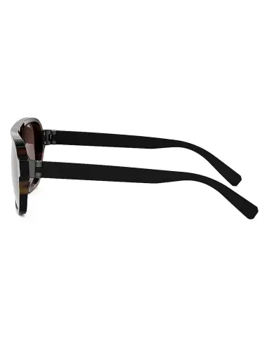BVLGARI Men's Aluminium 56MM Tortoiseshell Square Sunglasses - Dark Havana Brown | Thumbnail 3 BVLGARI Men's Aluminium 56MM Tortoiseshell Square Sunglasses - Dark Havana Brown | Thumbnail 3