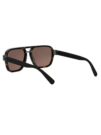BVLGARI Men's Aluminium 56MM Tortoiseshell Square Sunglasses - Dark Havana Brown | Thumbnail 4 BVLGARI Men's Aluminium 56MM Tortoiseshell Square Sunglasses - Dark Havana Brown | Thumbnail 4