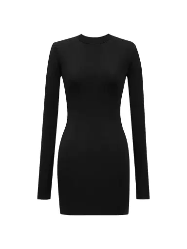 Saint Laurent Women's Mini Dress in Knit - Noir - Size XS | Thumbnail 1 Saint Laurent Women's Mini Dress in Knit - Noir - Size XS | Thumbnail 1