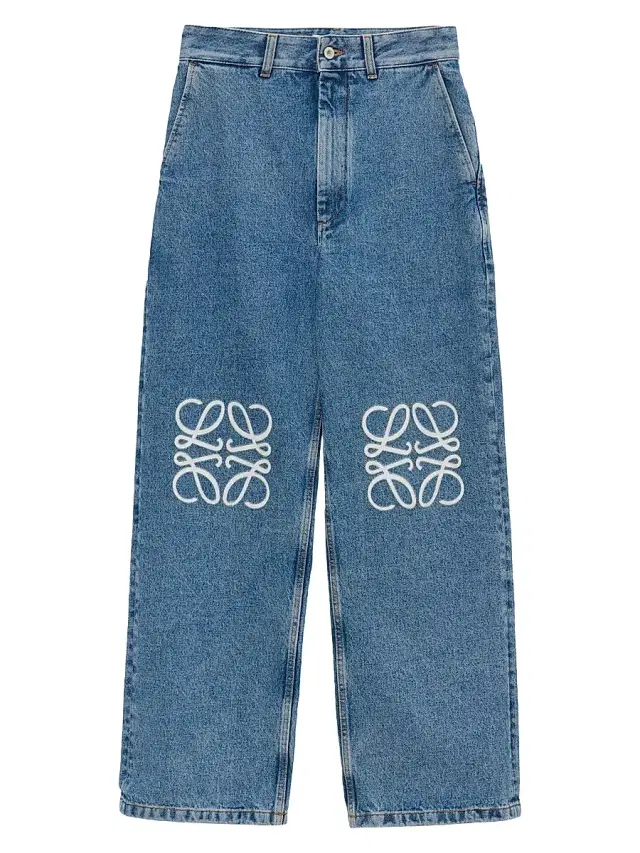 LOEWE Women's Anagram Baggy Pants - Jeans Blue