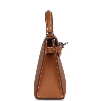HERMÈS Hermes Kelly Sellier 20 Gold Epsom Palladium Hardware | Thumbnail 3 HERMÈS Hermes Kelly Sellier 20 Gold Epsom Palladium Hardware | Thumbnail 3