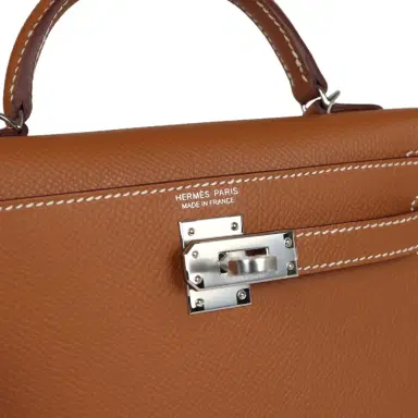 HERMÈS Hermes Kelly Sellier 20 Gold Epsom Palladium Hardware | Thumbnail 7 HERMÈS Hermes Kelly Sellier 20 Gold Epsom Palladium Hardware | Thumbnail 7
