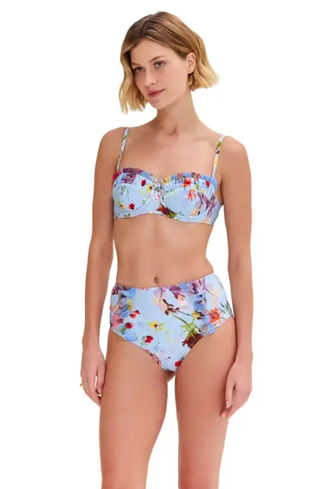 PatBo LILY FLOWER HIGH WAIST BIKINI BOTTOM