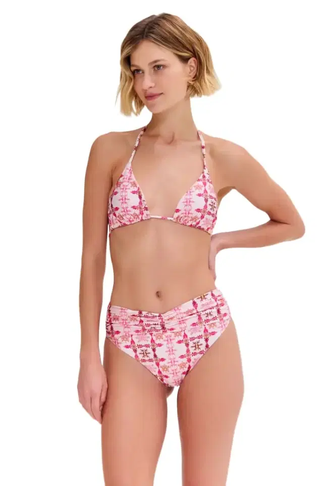 PatBo SINTRA FLOWER HIGH WAIST BIKINI BOTTOM