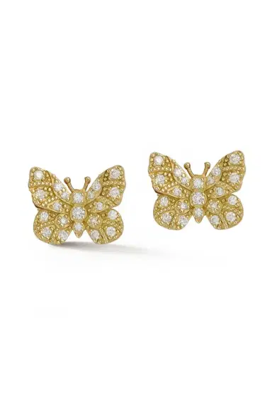 TANYA FARAH Diamond Butterfly Stud earrings | Thumbnail 1 TANYA FARAH Diamond Butterfly Stud earrings | Thumbnail 1