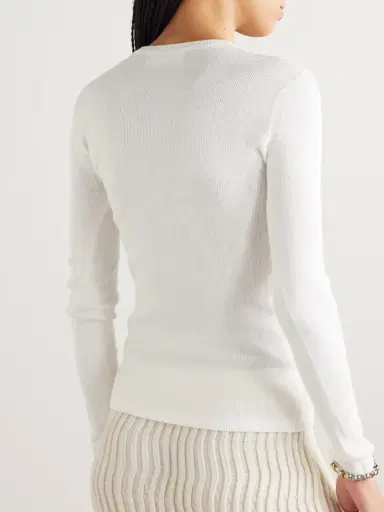 Lisa Yang Vivian Cotton And Cashmere-blend T-shirt | Thumbnail 4