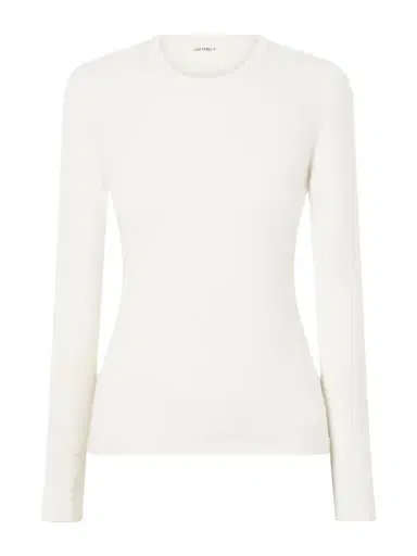 Lisa Yang Vivian Cotton And Cashmere-blend T-shirt | Thumbnail 1
