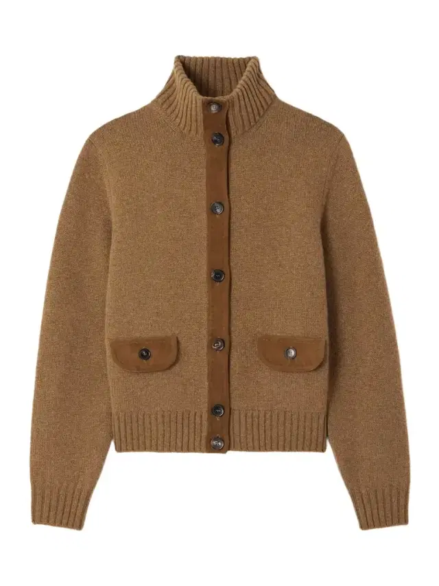 Loro Piana Parksville Suede-trimmed Cashmere Cardigan