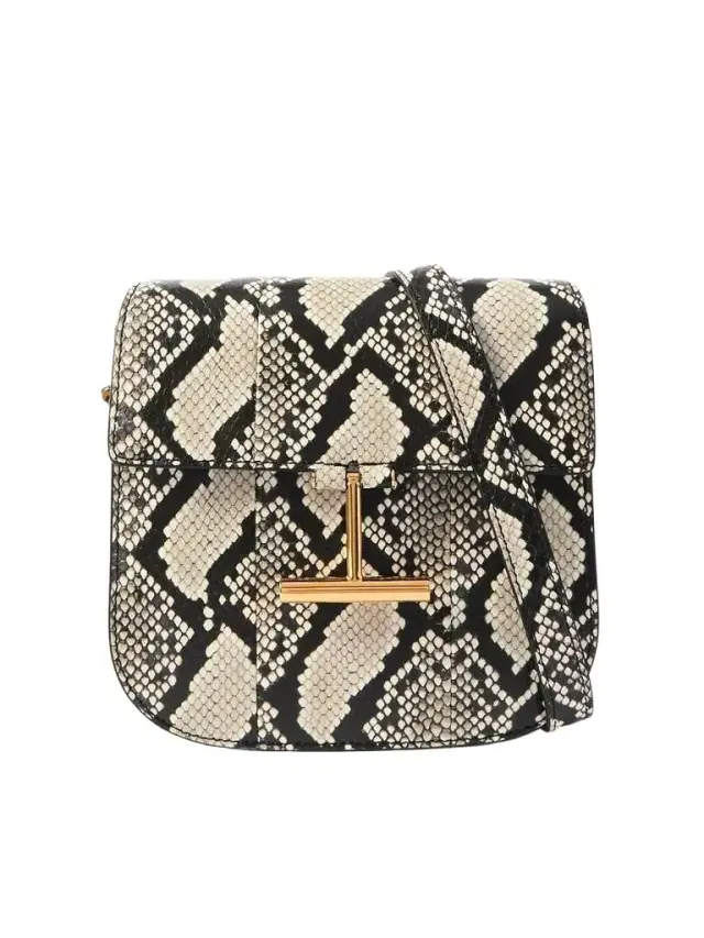 Tara Mini Snake-effect Leather Shoulder Bag