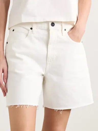 SLVRLAKE Sienna Frayed Denim Shorts | Thumbnail 3