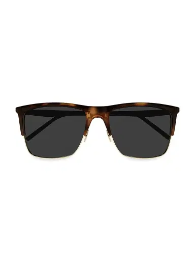 Saint Laurent Men's Vintage Clubmaster 57MM Square Sunglasses | Thumbnail 2 Saint Laurent Men's Vintage Clubmaster 57MM Square Sunglasses | Thumbnail 2