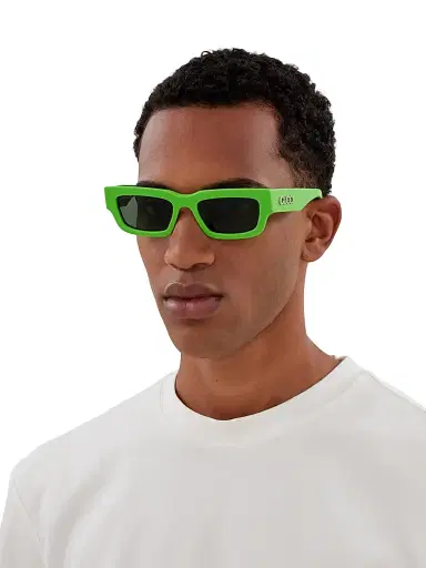 Gucci Men's Miami 52MM Rectangular Sunglasses - Green Grey | Thumbnail 2 Gucci Men's Miami 52MM Rectangular Sunglasses - Green Grey | Thumbnail 2