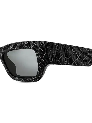 Gucci Men's Miami 52MM Rectangular Sunglasses - Black Grey | Thumbnail 3