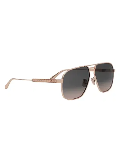 Dior Women's Cannage A3U 58MM Square Sunglasses - Rose Gold Grey | Thumbnail 8