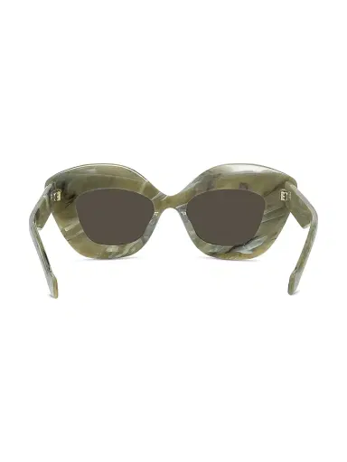 LOEWE Women's Anagram 48MM Cat-Eye Sunglasses - Green Gold Black | Thumbnail 5 LOEWE Women's Anagram 48MM Cat-Eye Sunglasses - Green Gold Black | Thumbnail 5