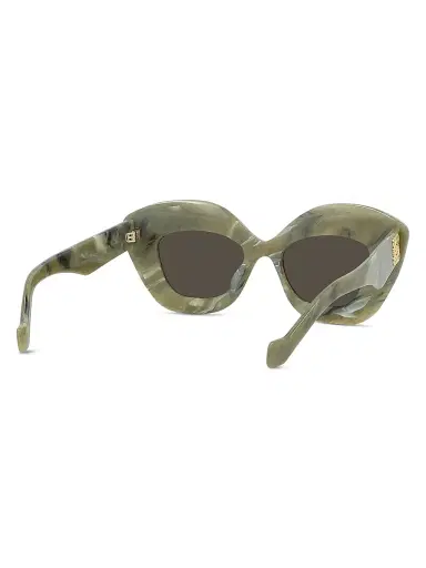 LOEWE Women's Anagram 48MM Cat-Eye Sunglasses - Green Gold Black | Thumbnail 6 LOEWE Women's Anagram 48MM Cat-Eye Sunglasses - Green Gold Black | Thumbnail 6