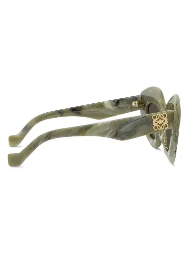 LOEWE Women's Anagram 48MM Cat-Eye Sunglasses - Green Gold Black | Thumbnail 7 LOEWE Women's Anagram 48MM Cat-Eye Sunglasses - Green Gold Black | Thumbnail 7