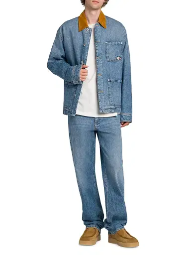 Bottega Veneta Men's Vintage Padded Indigo Denim Jacket - Mid Blue - Size 44 | Thumbnail 2