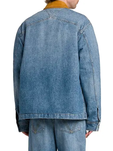 Bottega Veneta Men's Vintage Padded Indigo Denim Jacket - Mid Blue - Size 44 | Thumbnail 5
