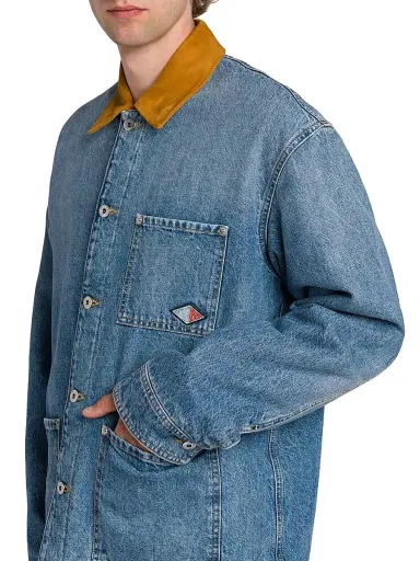 Bottega Veneta Men's Vintage Padded Indigo Denim Jacket - Mid Blue - Size 44 | Thumbnail 6