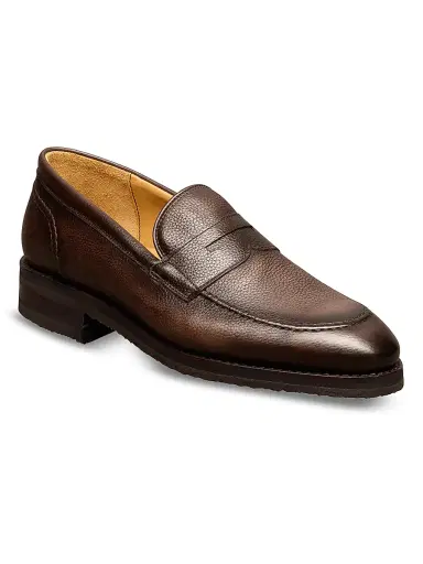 Allen Edmonds Men's Reserve Roman Leather Penny Loafers - Dark Brown - Size 9 | Thumbnail 3