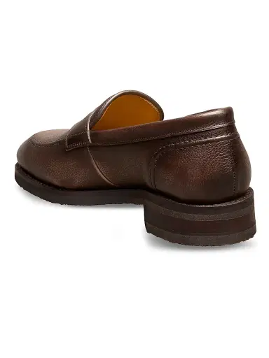Allen Edmonds Men's Reserve Roman Leather Penny Loafers - Dark Brown - Size 9 | Thumbnail 4