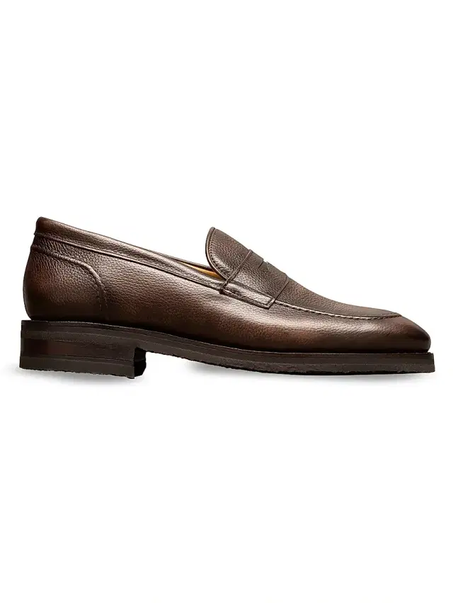 Men's Reserve Roman Leather Penny Loafers - Dark Brown