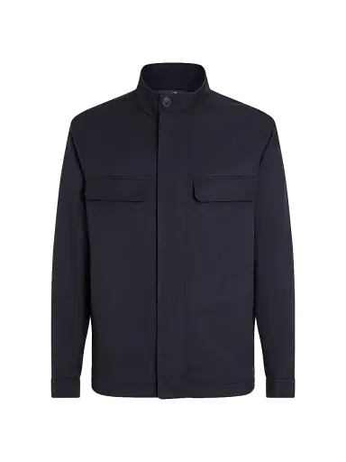 Zegna Men's Motorin 125CC Microfiber Field Jacket - Navy Blue - Size 46 | Thumbnail 1