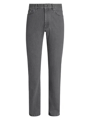 Zegna Men's Washed Stretch Cotton Roccia Jeans - Grey - Size 40 | Thumbnail 1 Zegna Men's Washed Stretch Cotton Roccia Jeans - Grey - Size 40 | Thumbnail 1