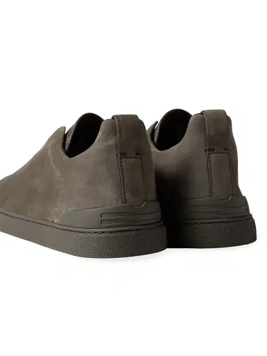ZEGNA Men's Triple Stitch Secondskin Nubuck Sneakers - Olive Green | Thumbnail 22 ZEGNA Men's Triple Stitch Secondskin Nubuck Sneakers - Olive Green | Thumbnail 22