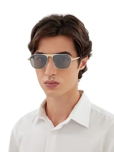 Cartier Men's Santos Evolution 58MM Navigator Sunglasses - Gold Silver | Thumbnail 2 Cartier Men's Santos Evolution 58MM Navigator Sunglasses - Gold Silver | Thumbnail 2