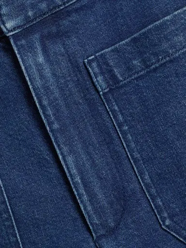 TANYA TAYLOR Women's Nicole Stretch-Denim Flare Pants - Classic Indigo Blue - Size 12 | Thumbnail 7