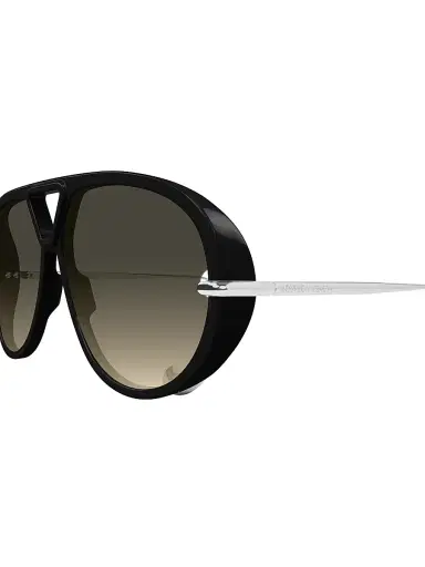 Bottega Veneta Women's Drop 63MM Aviator Sunglasses - Silver Black | Thumbnail 4 Bottega Veneta Women's Drop 63MM Aviator Sunglasses - Silver Black | Thumbnail 4