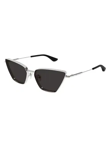 Alexander McQueen Women's 58MM Cat-Eye Sunglasses - Black Silver Black | Thumbnail 1 Alexander McQueen Women's 58MM Cat-Eye Sunglasses - Black Silver Black | Thumbnail 1
