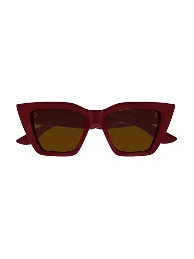 Alexander McQueen Women's 52MM Cat-Eye Sunglasses - Burgundy Brown | Thumbnail 2