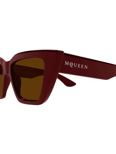 Alexander McQueen Women's 52MM Cat-Eye Sunglasses - Burgundy Brown | Thumbnail 3