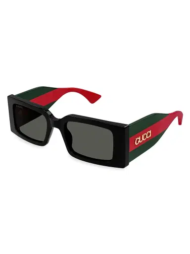 Gucci Women's New Pop Web 52MM Rectangular Sunglasses | Thumbnail 1 Gucci Women's New Pop Web 52MM Rectangular Sunglasses | Thumbnail 1