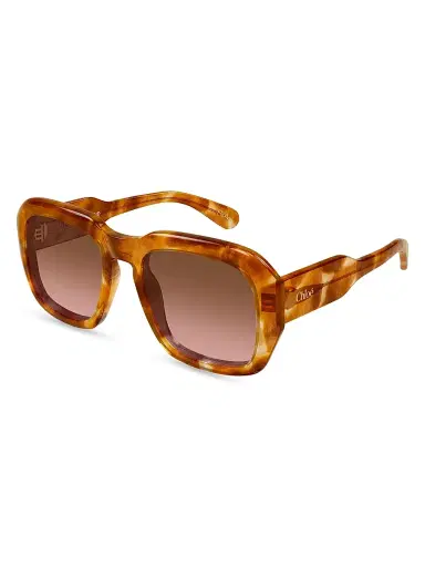 Chloé Women's Gayia 54MM Square Sunglasses - Havana | Thumbnail 1