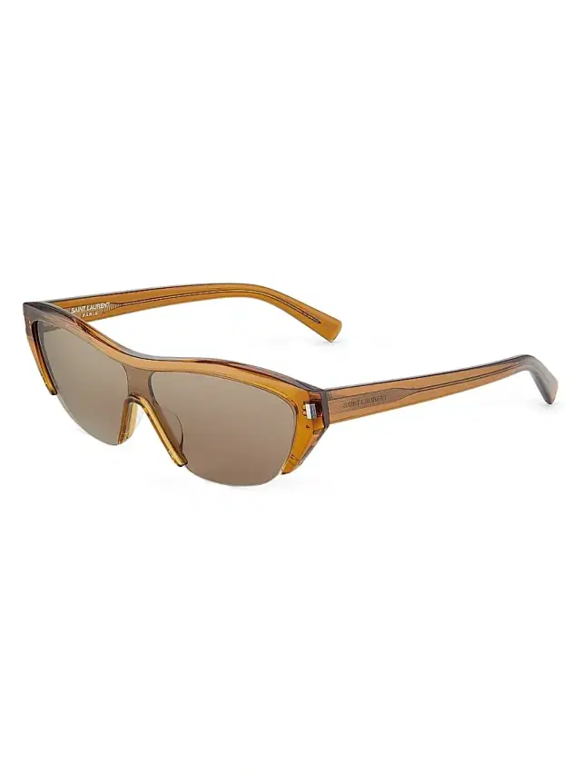 Women's Mask 99MM Sunglasses - Brown