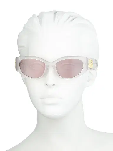 Balenciaga Women's Bossy 55MM Logo Oval Sunglasses | Thumbnail 3 Balenciaga Women's Bossy 55MM Logo Oval Sunglasses | Thumbnail 3