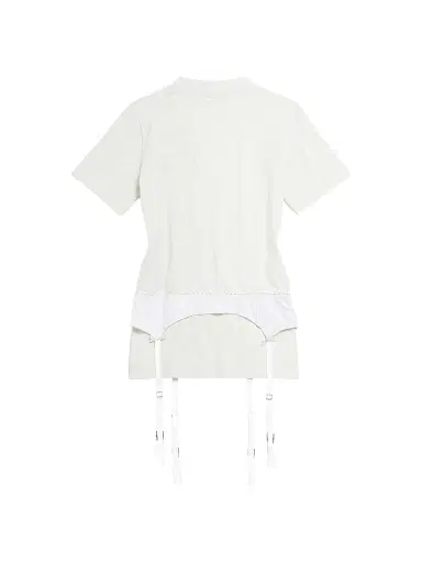 Balenciaga Women's Lingerie T-Shirt - Dirty White | Thumbnail 2